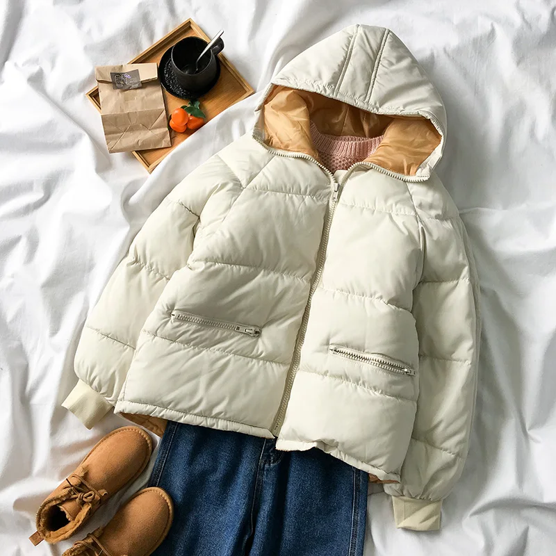 Chaquetas mujer invierno 2018 осень зима harajuku пуховик Женская хлопковая стеганая куртка с