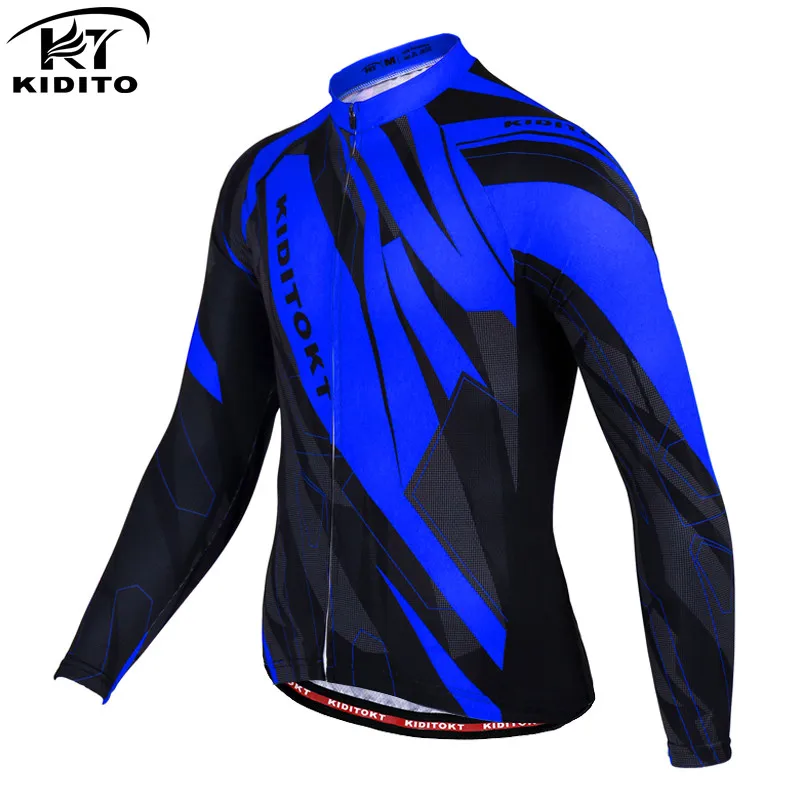 color 2 KIDITOKT, новинка, длинный рукав, для велоспорта, Джерси, для мужчин, полиэстер, Майо, Ropa Ciclismo, одежда для горного велосипеда, MTB, одежда для велоспорта - Цвет: color 2