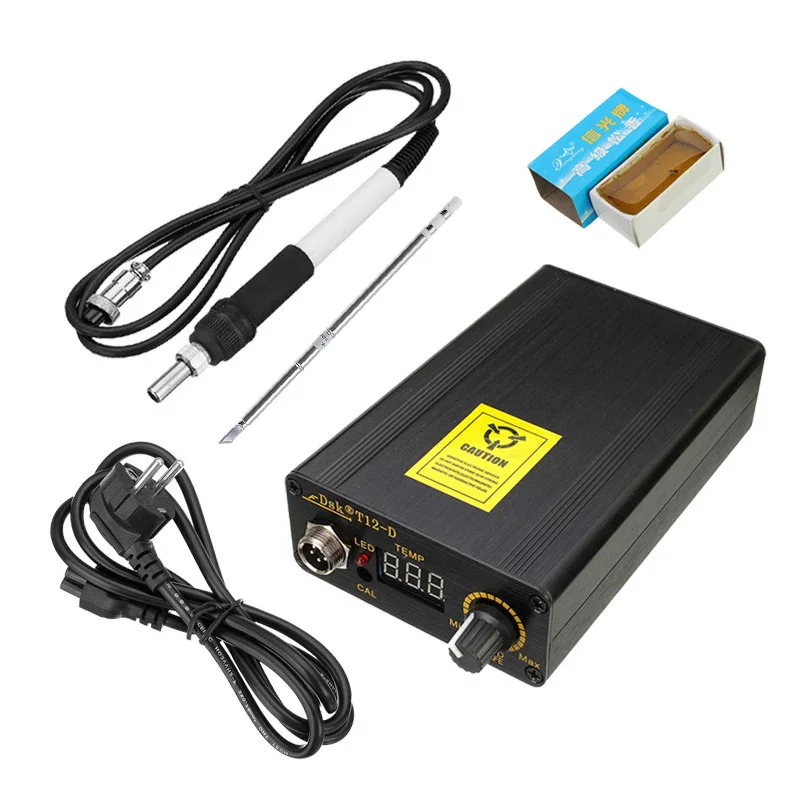 

1Set 65W Digital Soldering Iron Station Temperature Controller + EU Plug Temperature 180 - 435 Degrees + T12 Handle