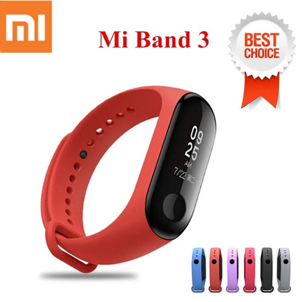 

Xiaomi mi band 3 Mi band 3 Fitness Tracker Smart Bracelet 0.78" OLED Touch Screen Waterproof Xiaomi Wristband Heart Rate Monitor