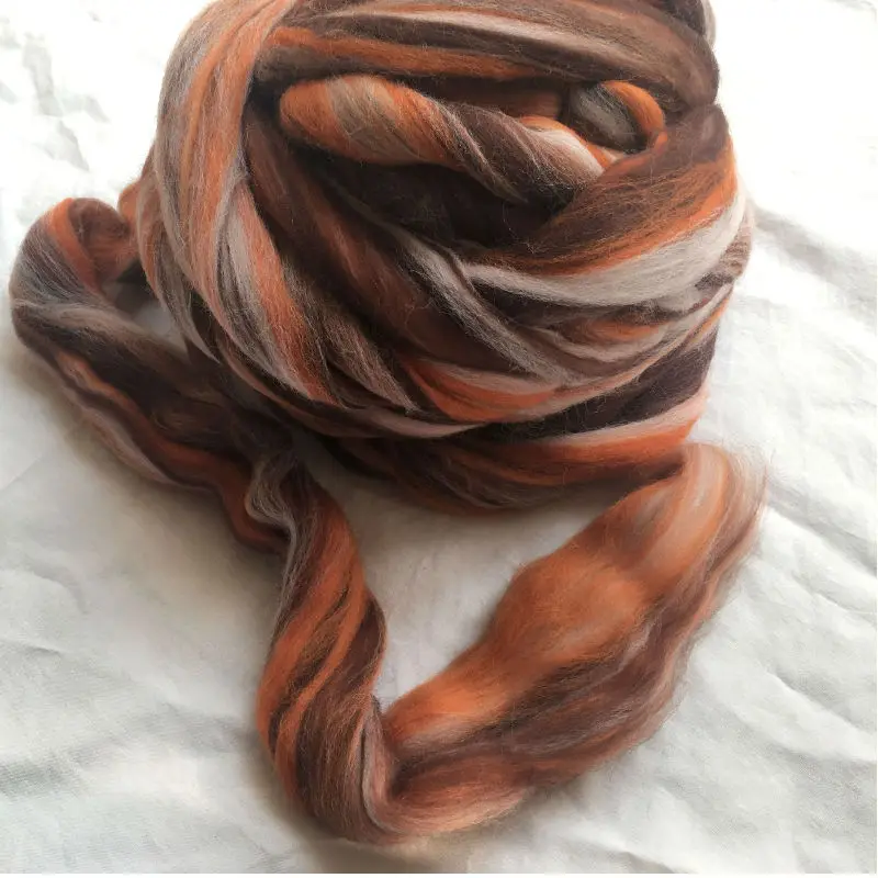 WFPFBEC 70s 호주 빗질 100% 울 섬유 메리노 diy 울 neddles felting, 50g 100g 200g 300g 500g 1000G NO.113