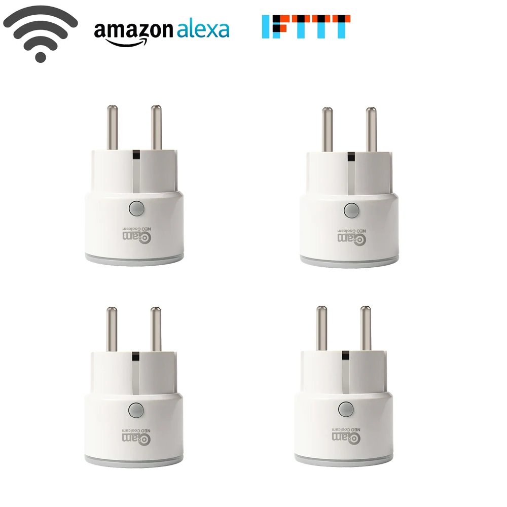 4 шт./лот Smart Plug ЕС поддержка Amazon Alexa Google дома, IFTTT дистанционное управление переключатель wi fi мини розетка с Функция синхронизации