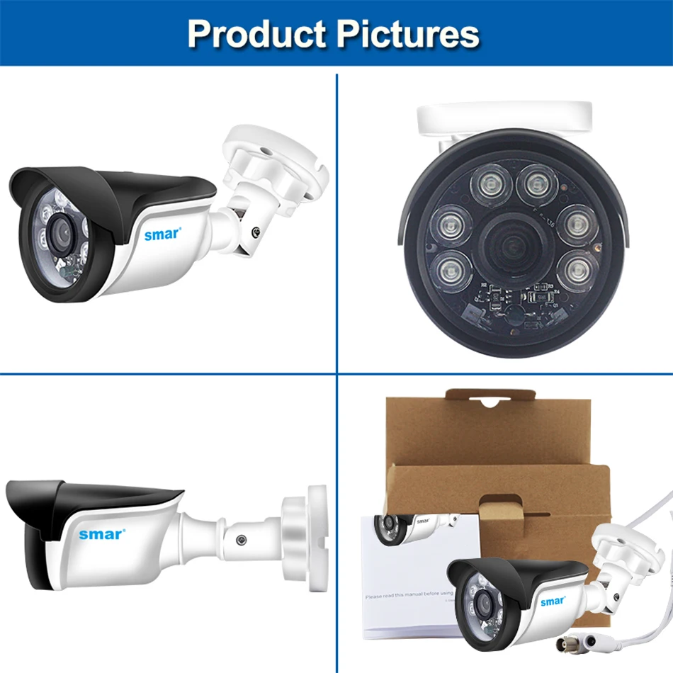 Smar New Super HD 3MP5MP AHD Camera Waterproof 6 Nano IR LEDS Security Camera  AHDH System Video Surveillance With Bracket (3)