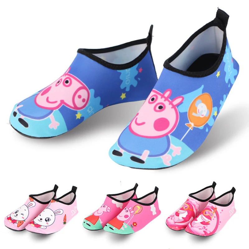 

Child Kids Swim Water Shoes Non-Slip Swimming Footwear Children Slippers LightWeight Socks for Beach Pool Cartoon Barefoot