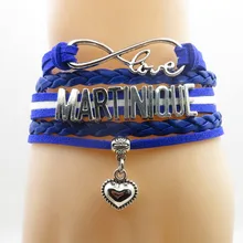 Любовь Мартиника Подвеска для браслета в форме сердца Мартиника Браслеты Мода Мартиника женщина и мужской браслет Мартиника ювелирные изделия