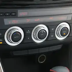 3 шт./компл. алюминиевый сплав кондиционер управления AC Ручка стикер кольцо чехол для Mazda 6 Atenza CX-5 2014-2016 авто аксессуары