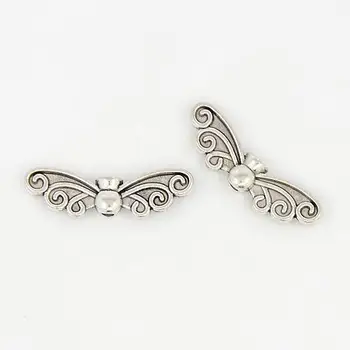 

Tibetan Style Butterfly Spacer Beads For Jewelry DIY Making Lead Free & Cadmium Free Antique Silver Color 22X7mm
