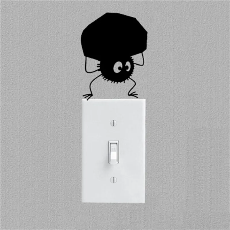 

Funny Ghibli Switch Stickers Home Living Room Bedroom Wall Decal Stickers Home Decor Cartoon Animal Vinyl Switch Sticker