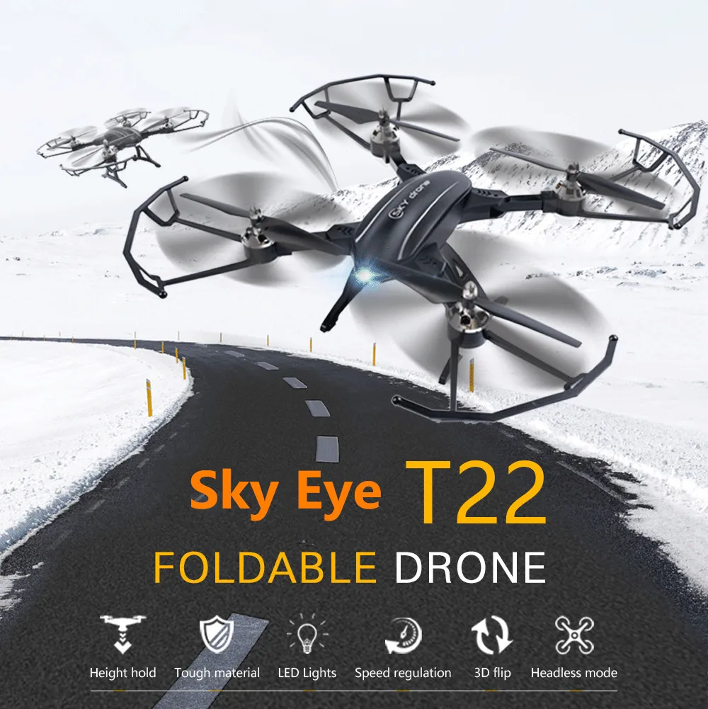 New generation remote control helicopter T22 57CM large size Foldable RC Drone 2 4G 3D Flip