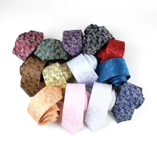 Модные мужские галстуки с цветочным принтом, Классические жаккардовые галстуки на шею для мужчин, тонкие галстуки для Свадьба, деловые костюмы, галстуки Corbatas