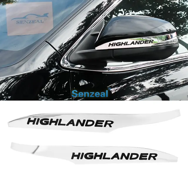 Chrome Silver Rearview Side Mirror Cover Trim For Toyota Highlander 2009-2014