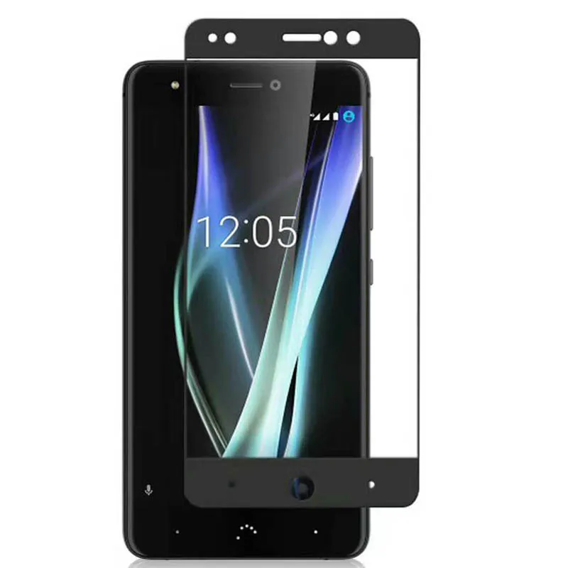 Для BQ Aquaris X Pro Premium полное покрытие Шелковый экран Закаленное стекло Защитная