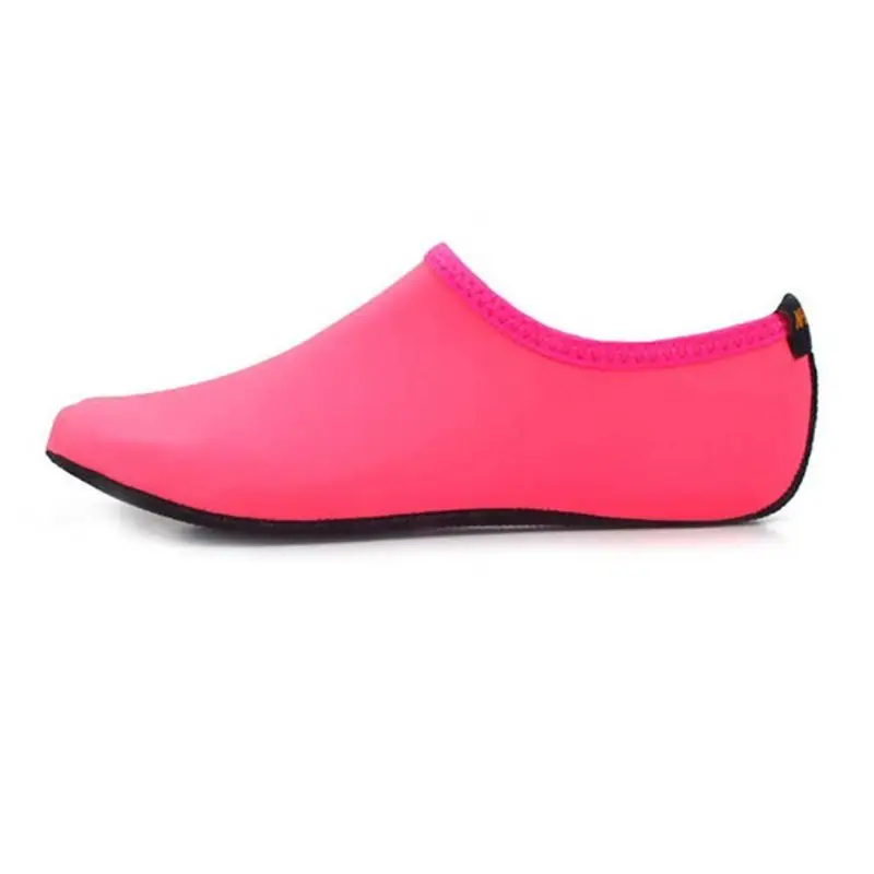 Areqw Мужская обувь Пляжные подводное плавание Aqua Socks ярких цветов Цвет бассейн для плавания быстросохнущие босиком серфинг без шнуровки водонепроницаемая обувь - Цвет: A