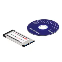 Высокая скорость экспресс-карта к USB 3,0 2 порта адаптер 34 мм экспресс-карта конвертер 5 Гбит/с скорость передачи