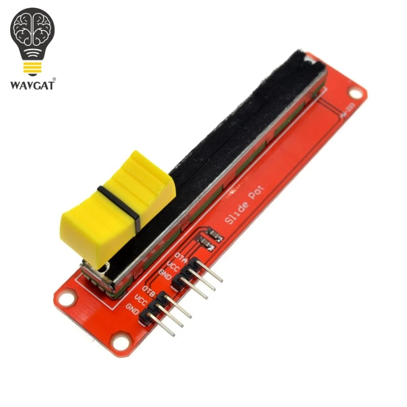 WAVGAT скользящий потенциометр 10K Линейный модуль двойной выход для Arduino AVR