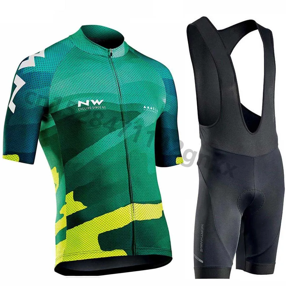 Northwave NW Cycling Jersey Set Summer Short Sleeve triathlon Bicycle Cycling Clothing Breathable New Ropa Ciclismo Maillot - Цвет: 13