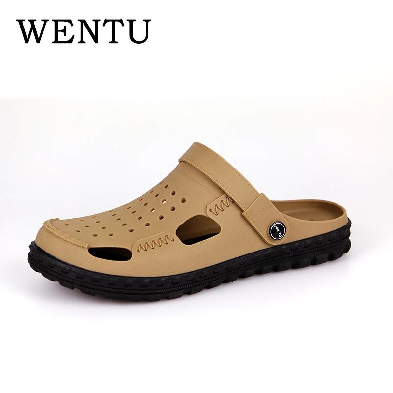 

WENTU Men Fashion Sandals Summer Men's Slippers Beach Casual Breathable Home Slippers Men Shoes Zapatos sandalias para hombre