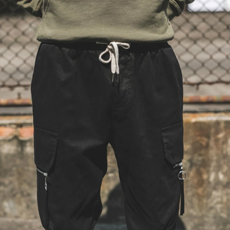 Spring Summer Mens Pants Fashion Sweatpants Mens Joggers  Plus Size 5XL Harem Pant Big Pockets Cargo Pants Casual  Loose  Cotton