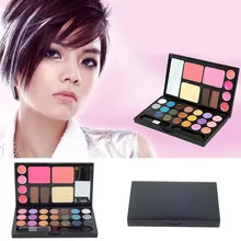 21 Colors Eyeshadow Palette Makeup Lip Gloss Kit Eyebrow Cream Powder Cake Lip Gloss Cheek Blush Makeup Set H0811 P10