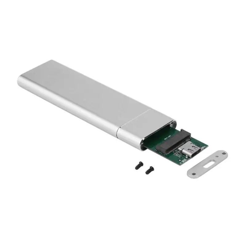USB3.1 M2 SATA NGFF SSD Enclosure M.2 to USB Hard Disk Drive Case Type C 3.1 to (B+M key)/B key 2242/2260/2280 M2 SATA
