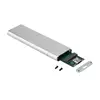 Boîtier pour disque dur ssd portable M.2, usb type-c 3.1 M2 NGFF 2242/2260/2280, argent et noir ► Photo 3/6