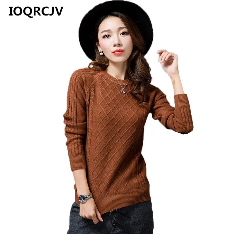 

Women's Loose Sweater Winter 2019 Fashion Autumn Sweater Slim Pullover Long-sleeve Mujer Women Knitwear Bottoming Sweater L134