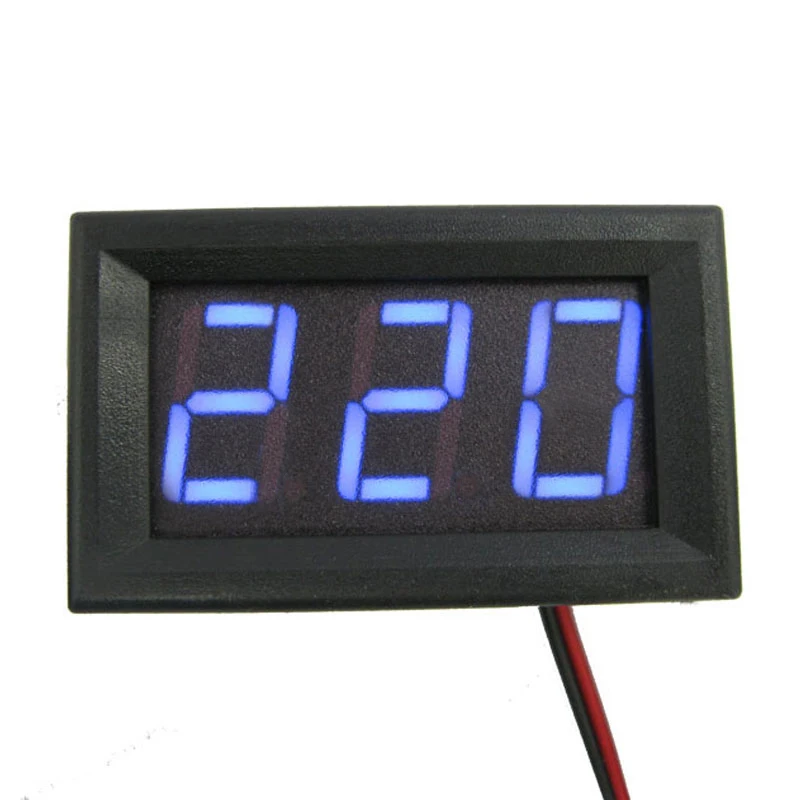 

AC 70~500V Mini Digital Display Voltmeter Voltage Tester Meter Blue LED Screen Electronic Parts Accessories Digital Voltmeter