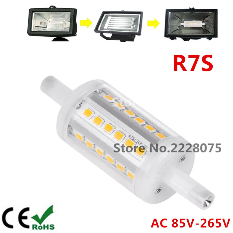 

r7s led 5 w 78 mm 360 degree lampadas led r7s bulbs replace halogen lamp lamp 25 mm diameter of transparent cover J78
