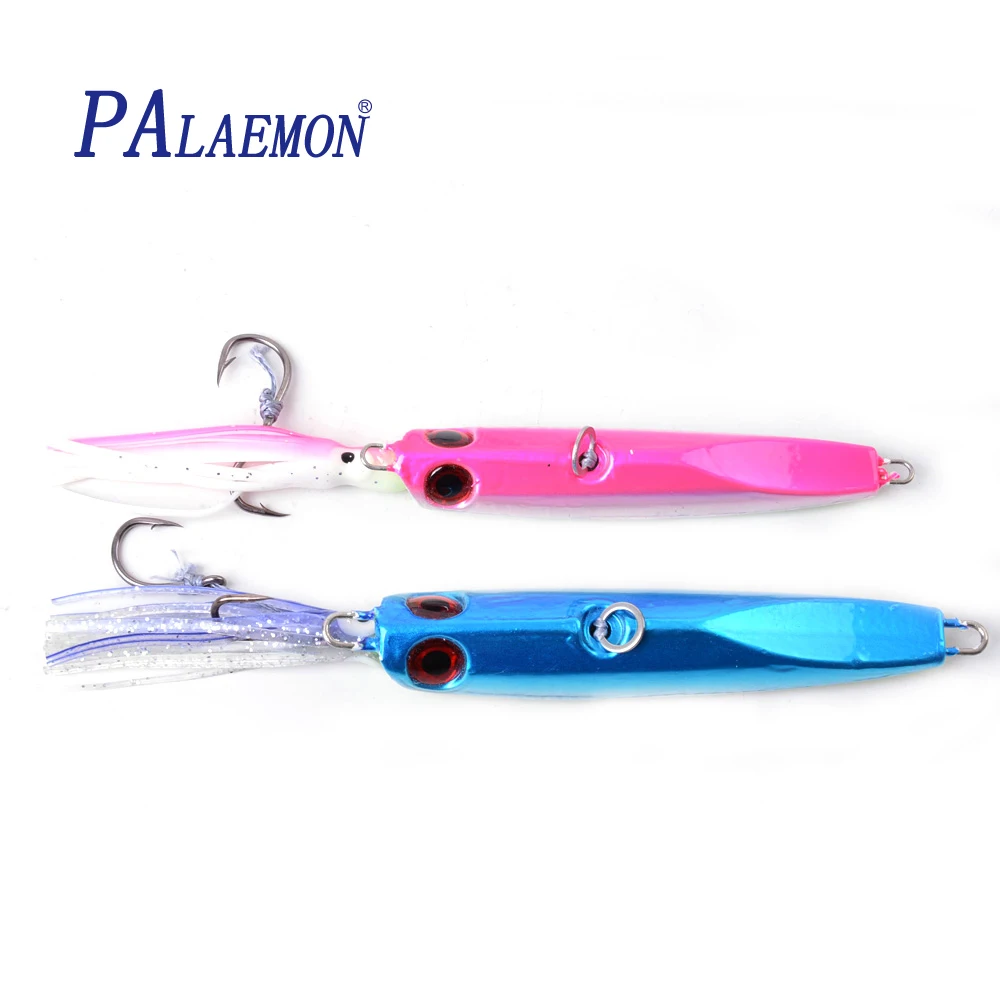 

PALAEMON Sea Fishing Tackle Lures 130g/200g 3D Eyes Lead Fish hard lure Big Metal jig Wobbler Artificial