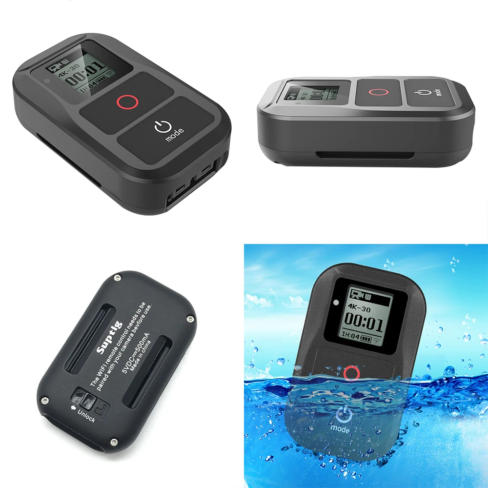 For GoPro Hero 6 5 Remote and AHDBT-501 Battery 3 Slots Charger W Waterproof WiFi Remote Control Accessories For GoPro Hero 56 (12)