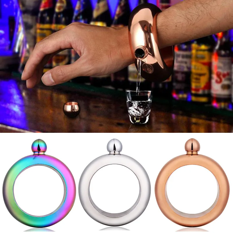 

1Pcs Stainless Steel Bracelet Wine Funnel Hopper Drink Bar Bar Indoor Outdoor Party Travel Camping Picnic