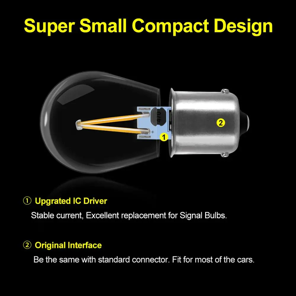 2 шт. P21W 1156 BA15S светодиодный P21/5 Вт 1157 BAY15D светодиодный лампы COB фишки накаливания автомобиля задний тормоз поворотные сигнальные огни авто лампа 12 В