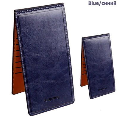 Длинный клатч для телефона, женская тонкая сумка для мужчин и женщин, кошелек, мужской женский бумажник, кошелек, деньги, бизнес-держатель для карт, Vallet, cashelek Partmone - Цвет: blue