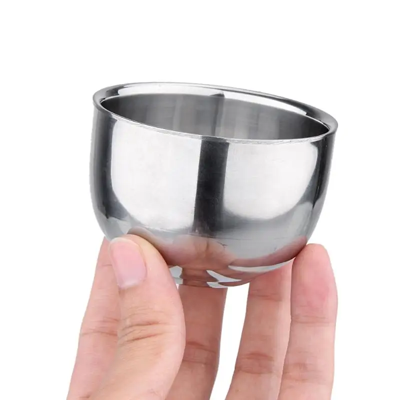 

Durable use Double Layer Soap Cup Heat Insulation Smooth Shaving Mug Bowl thermo Frothing Pitcher Steaming Frothing Shaving cup