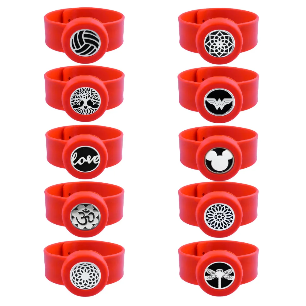 ZP-BS-layout Silicone Diffuser Locket Bracelet - 