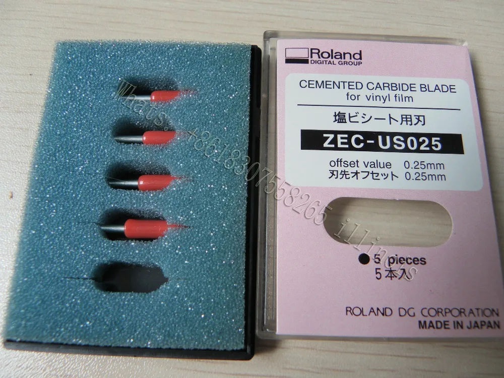 

imported ROLAND Blade 45 degree ZEC-US025 For Roland Cutting Plotter blades X 5pcs Roland blade 0.25mm