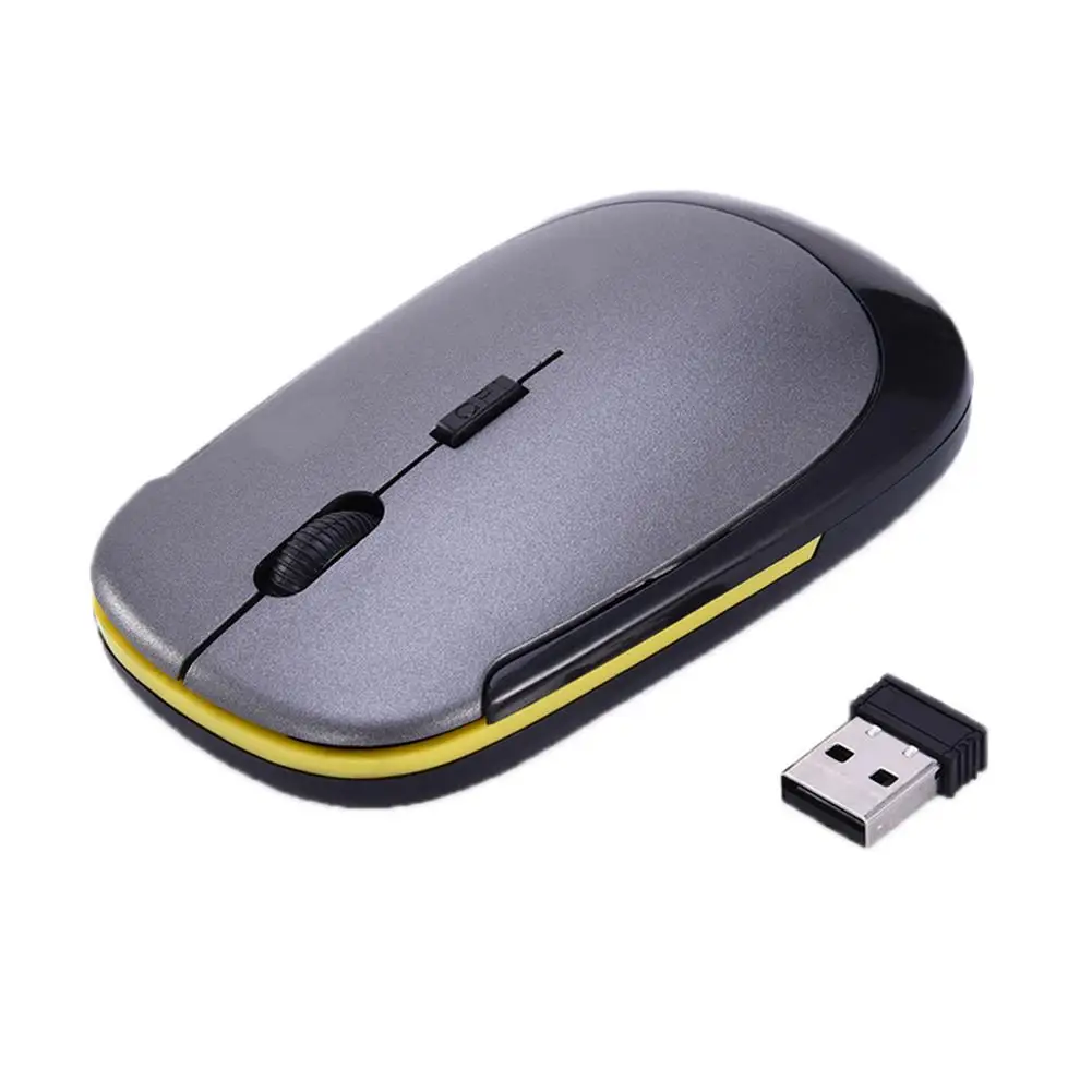 Беспроводная геймерская мышь 2 4G с usb приемником для ноутбука ультратонкая
