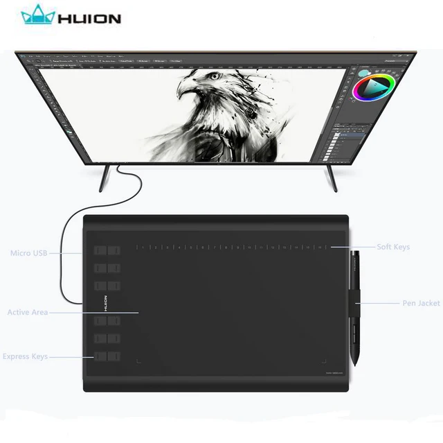 10.1 Inch Graphic Tablets LCD Writing Tablet Drawing Board Handwriting Pad 1920 X 1080