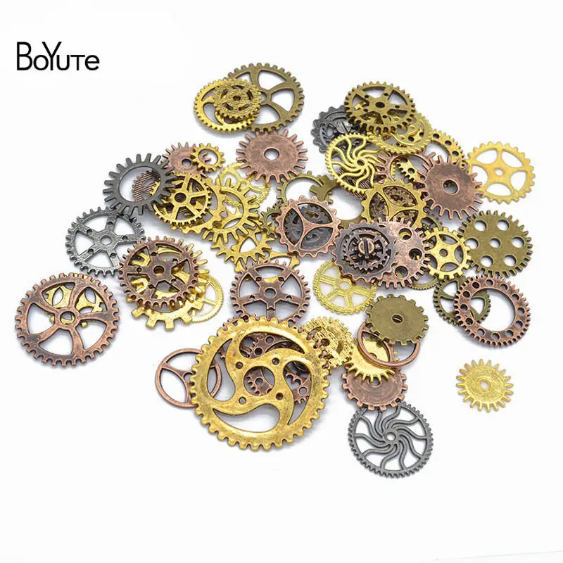 BoYuTe (500 GramLot) Mix Styles Metal Steampunk Gears Diy Steam Punk Alloy Jewelry Accessories (8)