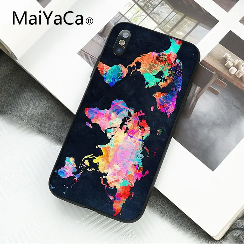 MaiYaCa путешествие в мире карта самолет план чехол для телефона для iphone 11 Pro 11Pro Max 8 7 6 6S Plus X XS MAX 5 5S SE XR