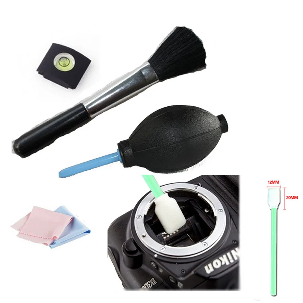 hot! 5 In 1 spirit hot shoe Lens brush Cleaning Kit Camera Pen Cleaning Pen/Cloth Lens blower for canon nikon sony pentax must have cleaning kit for digital camera air blower cloth brush spray