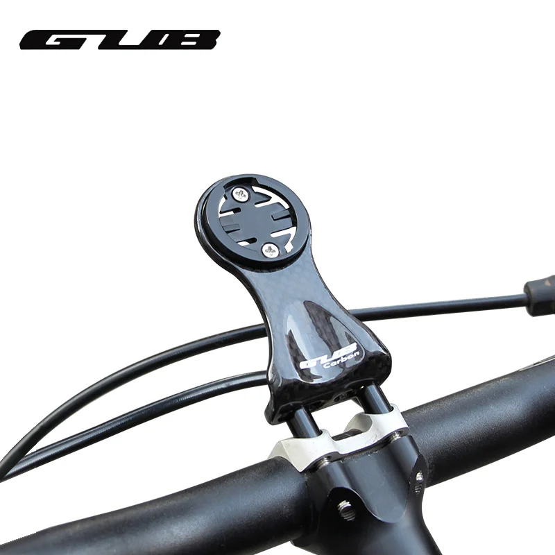 GUB Carbon Fiber Bicycle Computer Mount Bike Stem Extender Handlebar Torch Holder Cycling Camera Mount For Garmin Bryton 16g