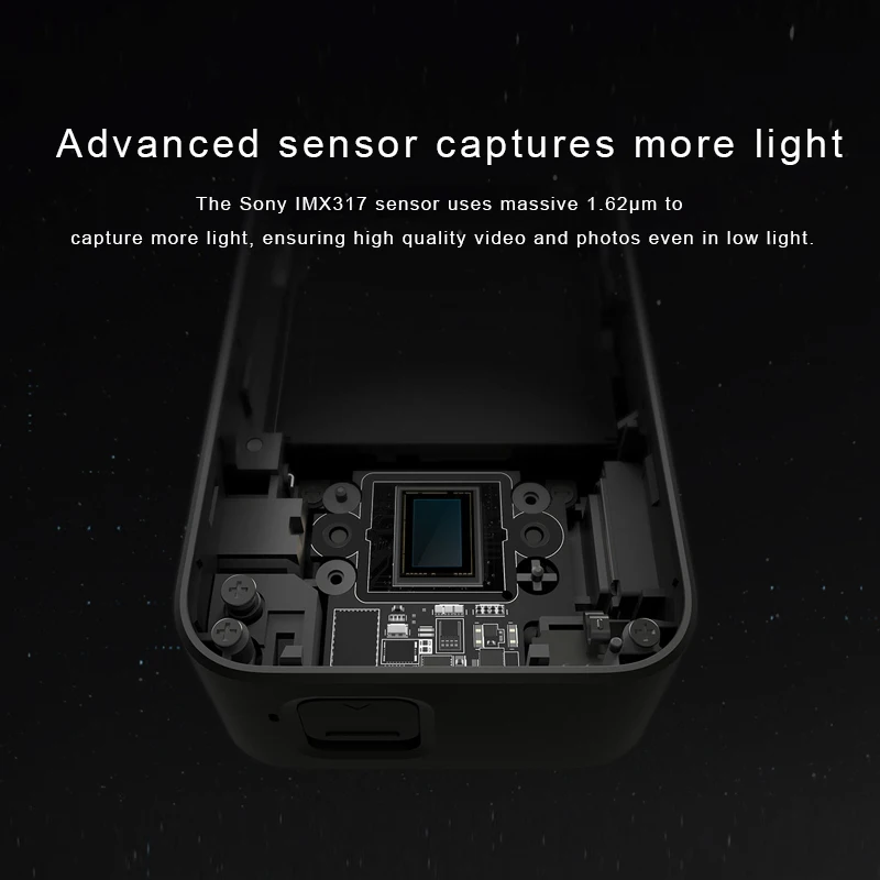 Экшн камера Xiao mi jia 4 K/30FPS Ambarella A12S75 Smart ni Sports Cam EIS WiFi 2 &quotс сенсорным экраном