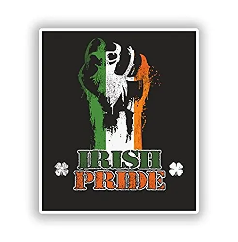 

For Irish Pride Vinyl Stickers Sticker Graphic Construction Toolbox, Hardhat, Lunchbox, Helmet, Mechanic, Luggage