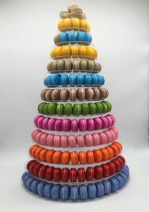 

4-13 tier tall Macarons Display Tower wedding Macaron centerpieces decoration Fondant Cake Stand Wedding Cake Decorating Tool