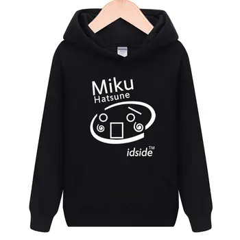 

High-Q Unisex Hatsune Miku Pullovers Hooded Hoodie Hatsune Miku Cotton Casual Hoodies Sweatshirts Coat