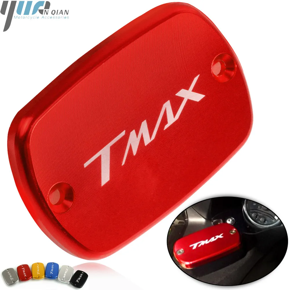 

TMAX Motorcycle Parts Fluid Reservoir Cover Cap CNC Aluminum Accessories For Yamaha XP 530 Tmax530 2012 2013 2014 2015 2016