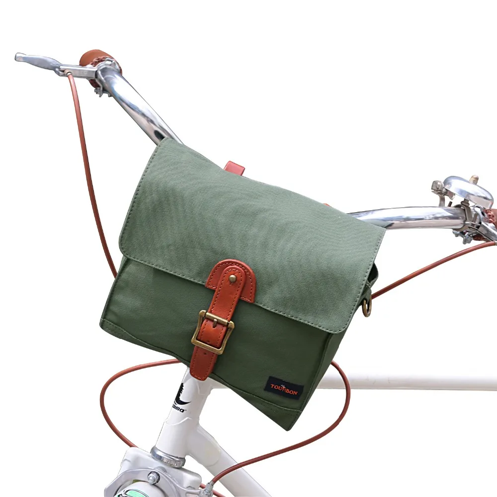 Tourbon Bicycle Handlebar Bag Pack Front Basket Pannier Messenger Bag