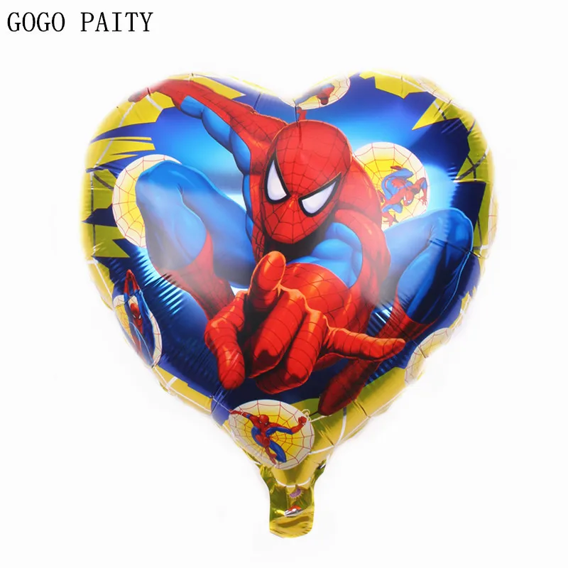 

GOGO PAITY Children's toys birthday party wedding decoration foil hearts Spiderman balloon wholesale