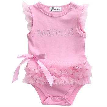 

2017 Princess Pink Bow Able Toddler Baby Girls Kids Romper Jumpsuit Playsuit Outfits